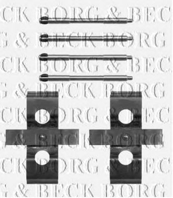 BORG & BECK bbk1431 -  Комплектующие, колодки дискового тормоза